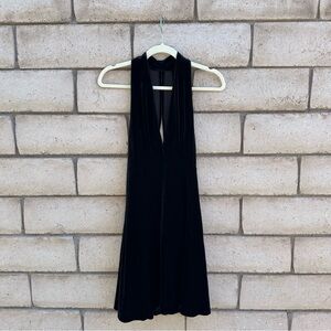 Elegant Black Halter Dress